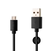 FIXED FIXD-UM2M-BK DLHY DATOVY A NABIJACI KABEL S KONEKTOROM MICRO USB, 2 METRE, 2,4A, CIERNY