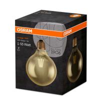 OSRAM VINTAGE 1906 LED CL GLOBE125 FIL GOLD 55 NON-DIM 7W/825 E27