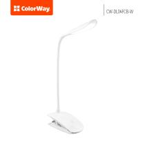 COLORWAY LED STOLNA LAMPA CW FLEXI S KLIPOM NA UCHYTENIE, BIELA (CW-DL04FCB-W)