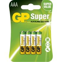 GP SUPER ALKALICKE BATERIE AAA, 4KS BLISTER, B1311