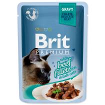 BRIT PREMIUM CAT KAPSICKA DELICATE FILLETS IN GRAVY WITH BEEF 85G (293-111253)