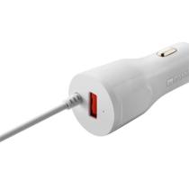 CANYON CNE-CCA033W, UNIVERZALNA AUTONABIJACKA, 1X USB, VYSTUP 5V/2,4A, SMART IC, INTEGROVANY KABEL L