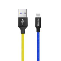 COLORWAY KABEL USB APPLE LIGHTNING, NATIONAL, 2.4A 1M, MODRO-ZLTY (CW-CBUL052-BLY)