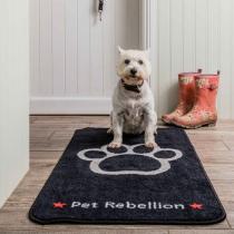 PET REBELLION BARRIER RUGS EXTRA LARGE, BLACK, 57X110CM (PR-569557)