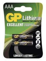 GP BATERIA LITHIOVA AAA, 2KS BLISTER, B15112