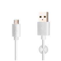 FIXED FIXD-UM-WH DATOVY A NABIJACI KABEL S KONEKTOROM MICRO USB, 2,4A, BIELY