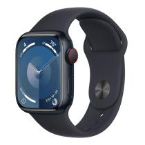 APPLE WATCH SERIES 9 GPS + CELLULAR 45MM MIDNIGHT ALUMINIUM CASE MIDNIGHT SPORTBAND-M/L,MRMD3QC/A