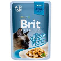 BRIT PREMIUM CAT KAPSICKA DELICATE FILLETS IN GRAVY WITH CHICKEN 85G (293-111250)