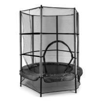 KLARFIT ROCKETKID, CIERNA, 140 CM, TRAMPOLINA, VNUTORNA BEZPECNOSTNA SIET, BUNGEE PRUZINY, 10030654