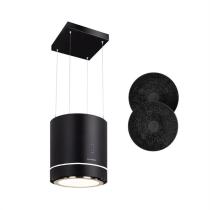 KLARSTEIN TRON AMBIENCE, OSTROVCEKOVY DIGESTOR, 38 CM, RECIRKULACIA 540 M3/H, LED, CIERNY, 10034213