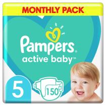 PAMPERS ACTIVE BABY S5 150KS, 11-16KG