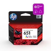 HP 651 ORIGINAL ATRAMENT C2P11AE, TRI-COLOUR, 300 STRAN