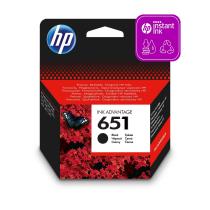 HP 651 ORIGINAL ATRAMENT C2P10AE, BLACK, 600 STRAN