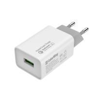 COLORWAY AC NAB. 1XUSB HUAWEI SUPER CHARGE/QUICK CHARGE 3.0, 4.0A,20W, BIELA (CW-CHS014Q-WT)