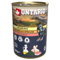 ONTARIO KONZERVA PUPPY CHICKEN PATE FLAVOURED WITH SPIRULINA AND SALMON OIL, 400G