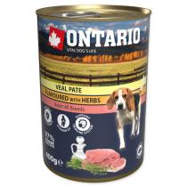 ONTARIO KONZERVA DOG VEAL PATE FLAVOURED WITH HERBS, 400G