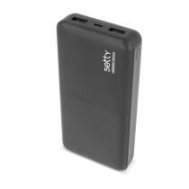 SETTY GSM043161 CIERNA POWERBANKA 20000MAH 5V