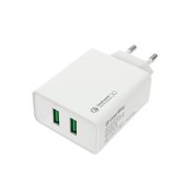 COLORWAY AC NAB. 2XUSB QUICK CHARGE 3.0 (36W) BIELA, (CW-CHS017Q-WT)