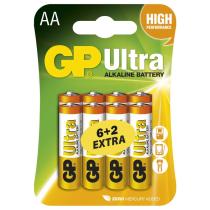 GP ULTRA ALKALICKE BATERIE AA, 6+2KS BLISTER, B19218