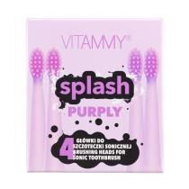 VITAMMY SPLASH, NAHRADNE NASADY NA ZUBNE KEFKY SPLASH, FIALOVA, 4 KS