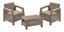 KETER /227630/ SUPRAVA ZAHRADNEHO NABYTKU CORFU WEEKEND CAPPUCCINO + SAND BEIGE