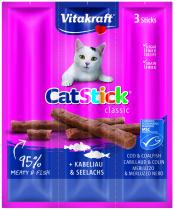 VITAKRAFT CAT STICK MINI TRESKA/TRESKA TMAVA 3 KS, 18 G, 2424003