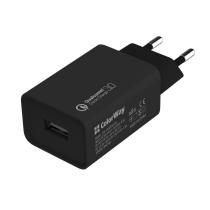 COLORWAY AC NAB. 1XUSB QUICK CHARGE 3.0, 18W, CIERNA (CW-CHS013Q-BK)