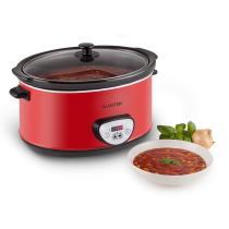 KLARSTEIN BANKETT SLOW COOKER, CERVENY, 320 W, ELEKTRICKY HRNIEC, DIGITALNY, 6,5 L, 10028121