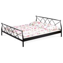 AUTRONIC BED-1907 BK posteľ dvojlôžková, 180x200, kov matný čierny