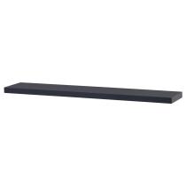 AUTRONIC P-002 GREY2 Polička nástenná 120 cm, MDF, farba tmavo sivý mat, baleno v ochranej fólii