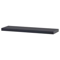 AUTRONIC P-013 GREY2 Polička nástenná 90 cm, MDF, farba tmavo sivý mat, baleno v ochranej fólii