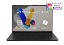 ASUS Vivobook S16 M5606UA-OLED041W, Ryzen 7 8845HS, 16.0˝ 3200x2000, UMA, 32GB, SSD 1TB, W11H, 50TOP