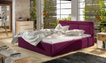 ELTAP BELLUNO 160X200 STELAZ Z KOVU./PLYNOVY ZDVIHAC/KONTAJNER, MAT VELVET 68, DARK PURPLE, 22826