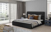 ELTAP CARAMEL 140X200 STELAZ Z KOVU./PLYNOVY ZDVIHAC/KONTAJNER, SOFT 11, BLACK, 23646