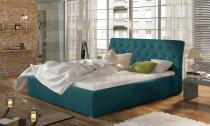 ELTAP MILANO 160X200 + KOVOVY STOJAN/PODSTAVEC/KONTAJNER, MAT VELVET 75, BLUE, 28299