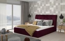 ELTAP INGE 160X200 + KOVOVY STOJAN/PODSTAVEC/KONTAJNER, MAT VELVET 68, DARK PURPLE, 26645