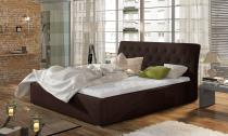 ELTAP MILANO 160X200 + KOVOVY STOJAN/PODSTAVEC/KONTAJNER, SAWANA 26, DARK BROWN, 28243