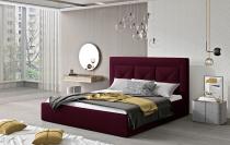 ELTAP CLOE 160X200 STELAZ Z KOVU./PLYNOVY ZDVIHAC/KONT, MAT VELVET 68, DARK PURPLE, 23863