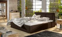 ELTAP BELLUNO 160X200 STELAZ Z KOVU./PLYNOVY ZDVIHAC/KONTAJNER, SOFT 66, DARK BROWN, 22818