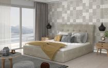 ELTAP INGE 160X200 + KOVOVY STOJAN/PODSTAVEC/KONTAJNER, PAROS 02, BEIGE, 26709