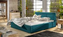 ELTAP BELLUNO 180X200 DREVENY KARKAS, MAT VELVET 75, BLUE, 22839