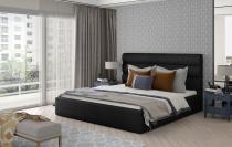 ELTAP CARAMEL 160X200 STELAZ Z KOVU./PLYNOVY ZDVIHAC/KONTAJNER, MAT VELVET 99, BLACK, 23575