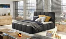 ELTAP POSTEL EDVIGE + DREVENY KARKAS + STANDARDNY ZDVIHAC + KONTAJNER 180X200, SOFT 11, BLACK, 22678