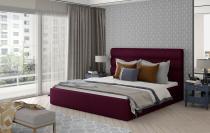 ELTAP CARAMEL 180X200 DREVENY KARKAS, MAT VELVET 68, DARK PURPLE, 23564