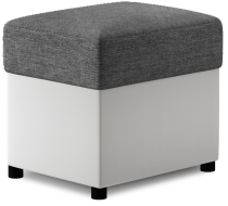 ELTAP POUF R2, SAWANA 05, SOFT 17, DARK GRAY, 29546