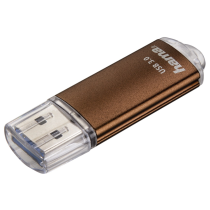 Hama FlashPen Laeta, USB 3.0, 64 GB, 40 MB/s, hnedý