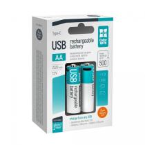 COLORWAY NABIJATELNE BATERIE AA USB TYPE-C 2220MAH 1.5V - 6KS (CW-UBAA-12) (CW-UBAA-12)