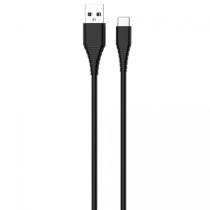 COLORWAY CABLE USB - TYPE-C (PVC) 2.4A 1M BLACK (CW-CBUC026-BK)