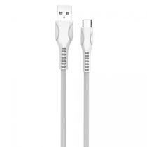 COLORWAY CABLE USB - MICROUSB (LINE-DRAWING) 2.4A 1M WHITE (CW-CBUM028-WH)