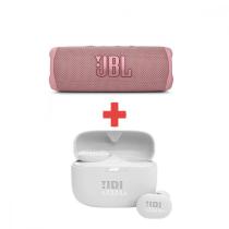 JBL FLIP 6 PINK + JBL TUNE 130NC TWS WHITE